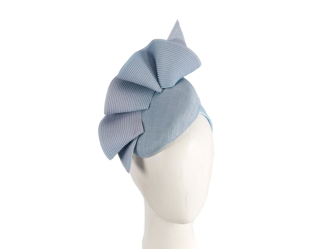 Light blue pillbox fascinator by Fillies Collection-0