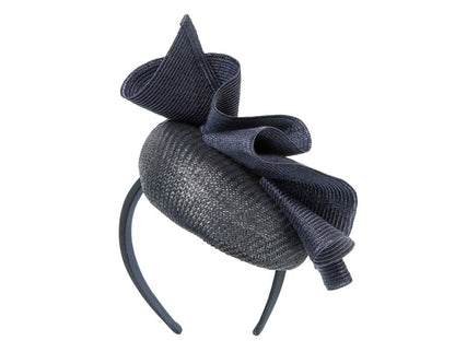 Navy pillbox fascinator by Fillies Collection S259-5