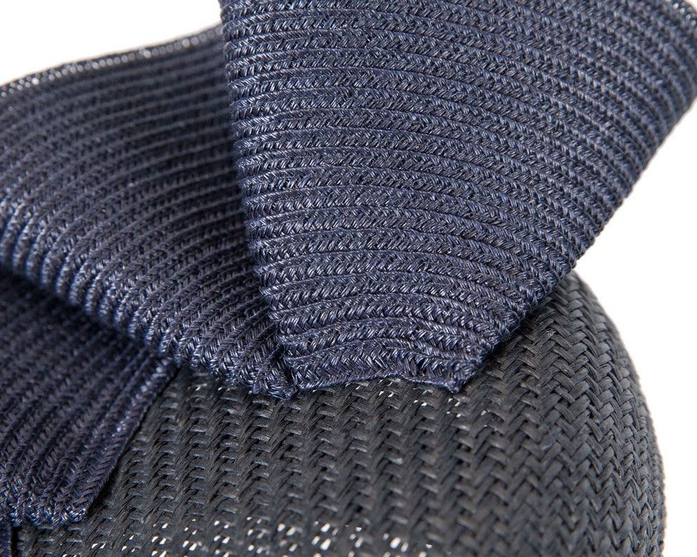 Navy pillbox fascinator by Fillies Collection S259-4