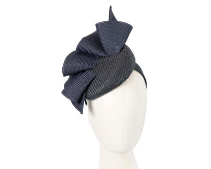 Navy pillbox fascinator by Fillies Collection S259-0