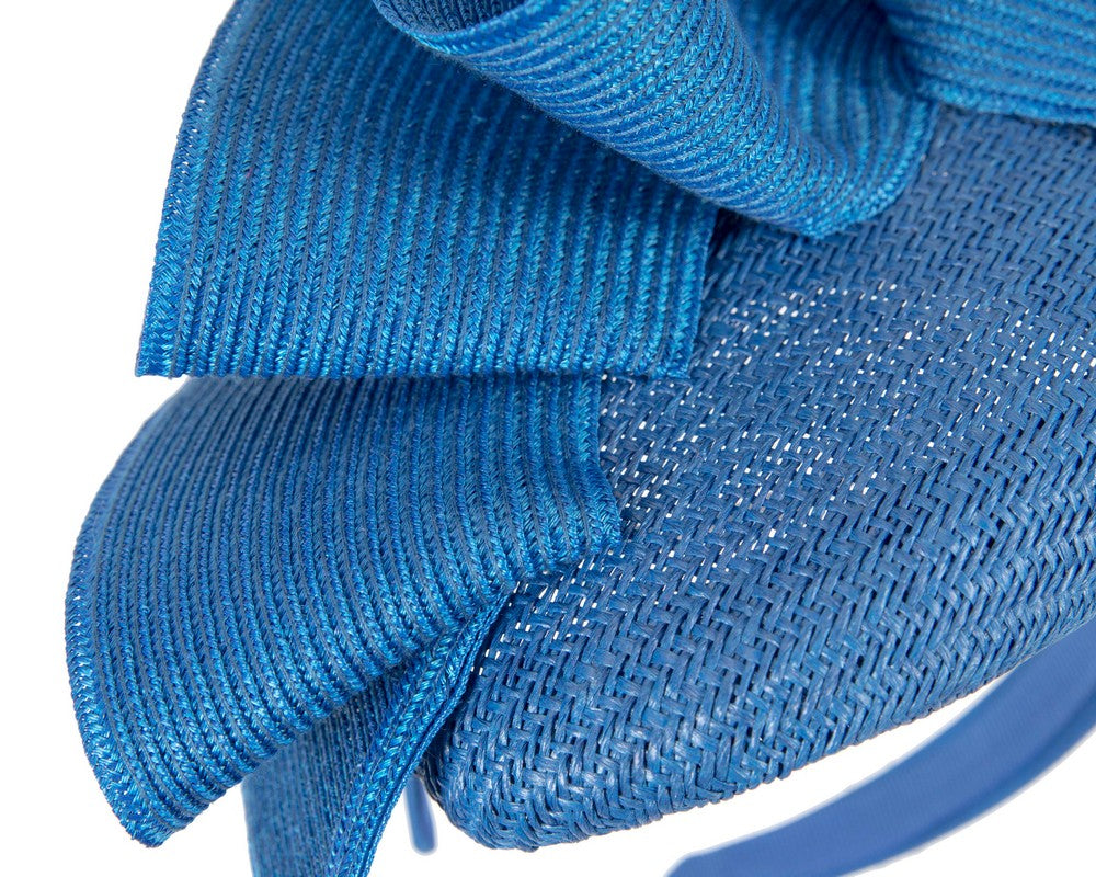 Royal blue pillbox fascinator by Fillies Collection S259