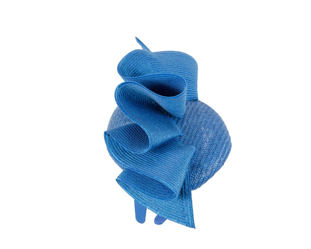Royal blue pillbox fascinator by Fillies Collection S259