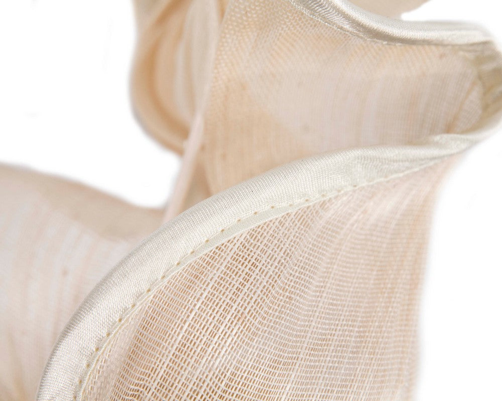 Cream racing fascinator by Fillies Collection-2