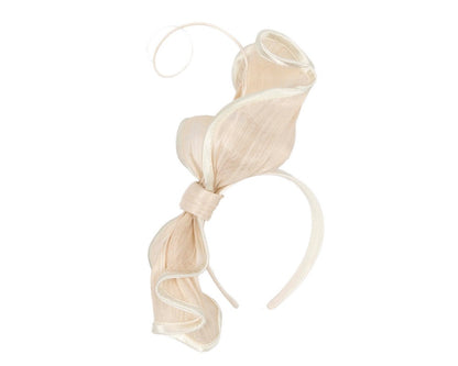 Cream racing fascinator by Fillies Collection-1