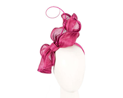 Fuchsia racing fascinator by Fillies Collection-0
