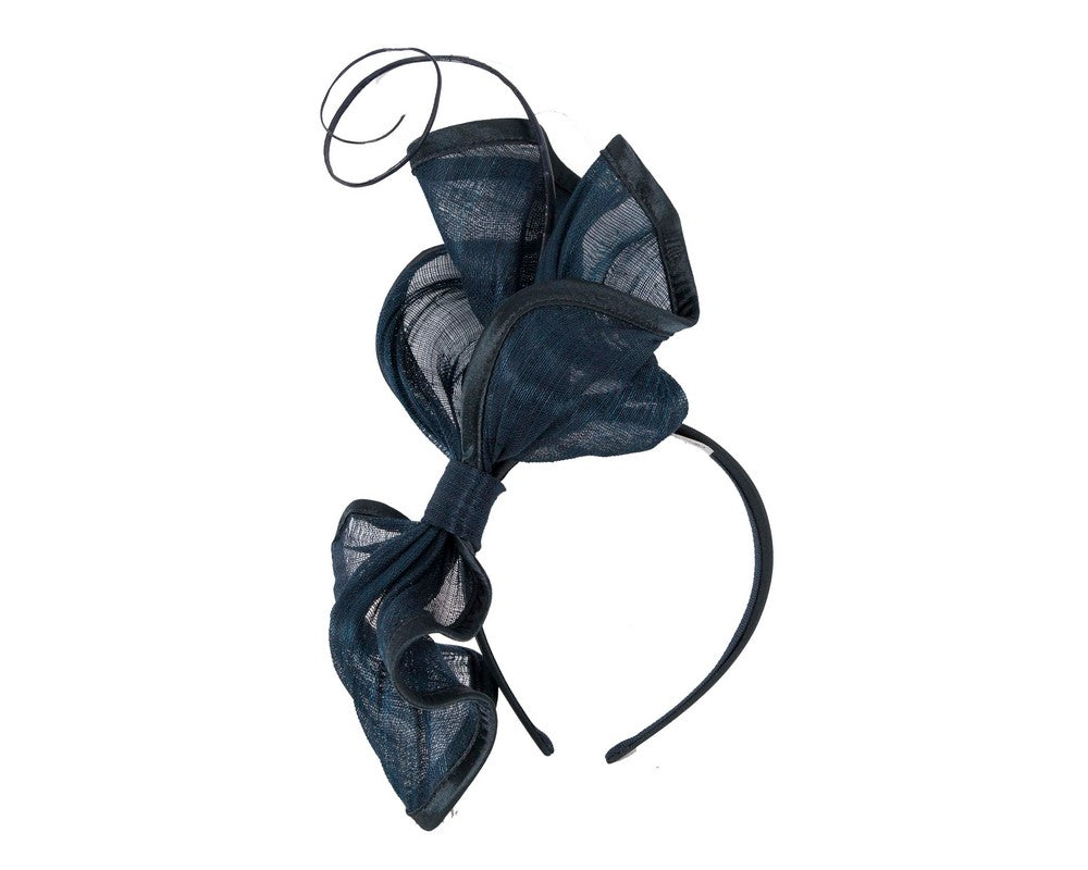 Navy racing fascinator by Fillies Collection-1