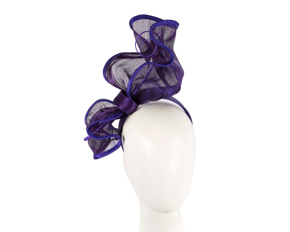 Purple racing fascinator by Fillies Collection-0