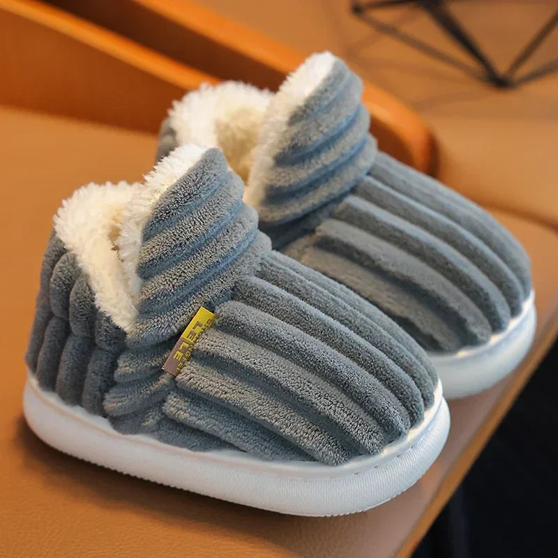 Multicolored Warm and Breathable Non-slip Slippers for Children-8