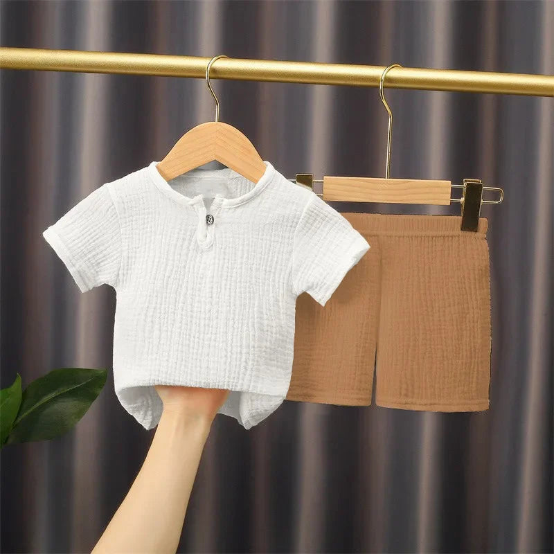 2-piece summer t-shirt and shorts set for children multivariant-8