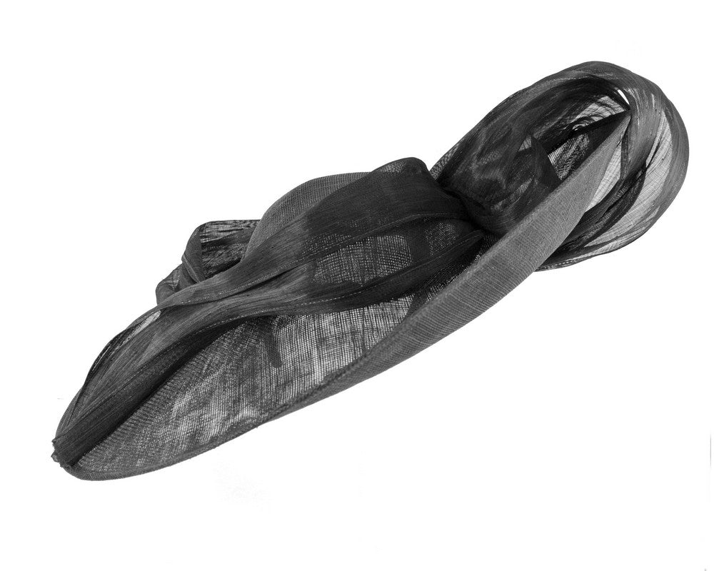 Large black sinamay hatinator by Fillies Collection