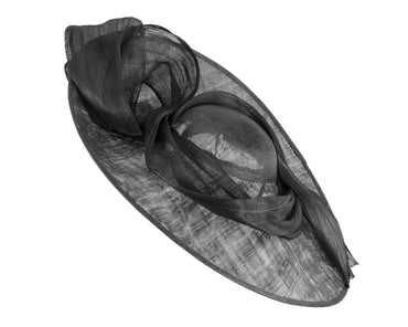 Large black sinamay hatinator by Fillies Collection