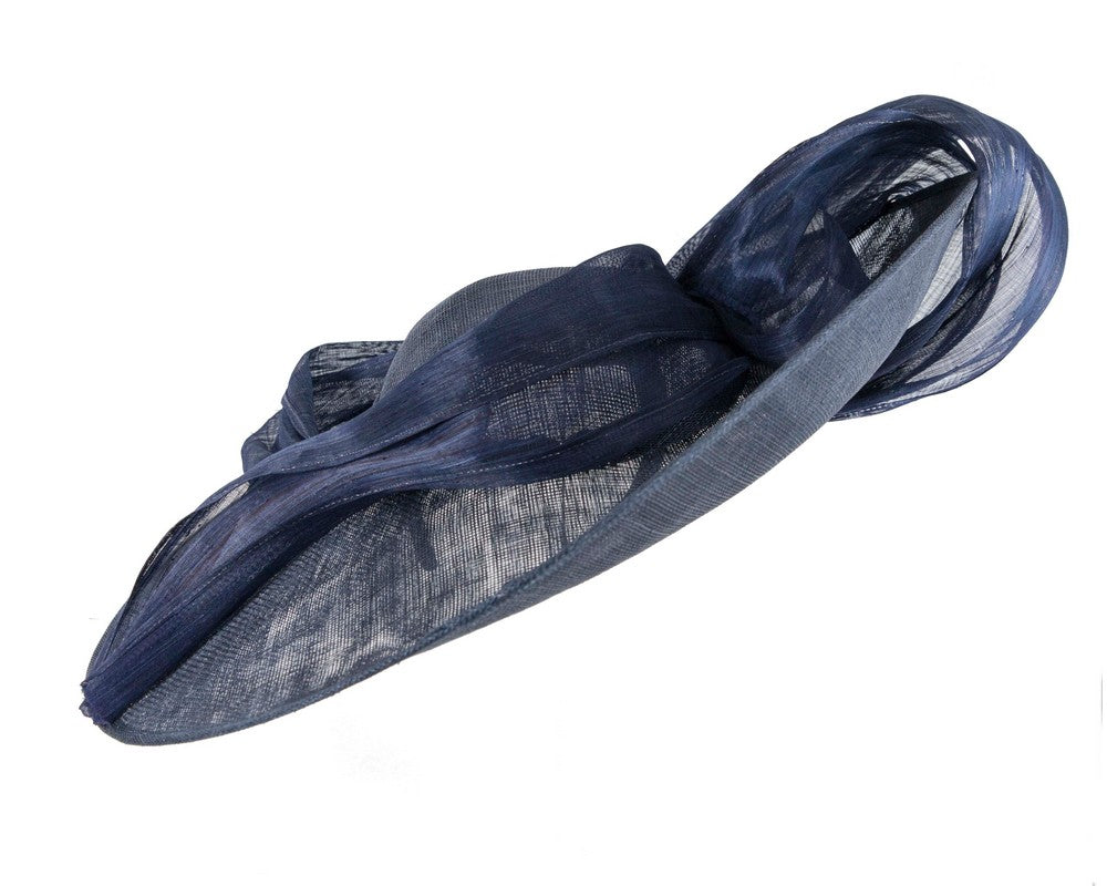 Large navy sinamay hatinator by Fillies Collection