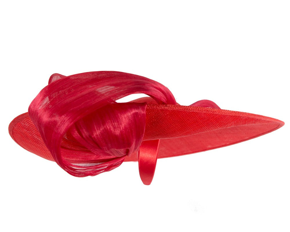 Large red sinamay hatinator by Fillies Collection