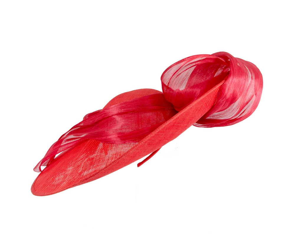 Large red sinamay hatinator by Fillies Collection