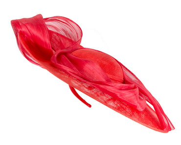 Large red sinamay hatinator by Fillies Collection