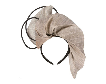 Bespoke silver & black fascinator by Fillies Collection