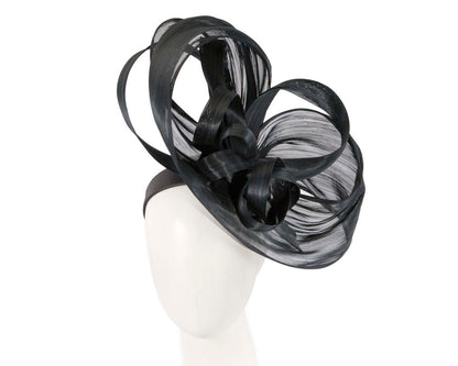 Large Black fascinator by Fillies Collection-0