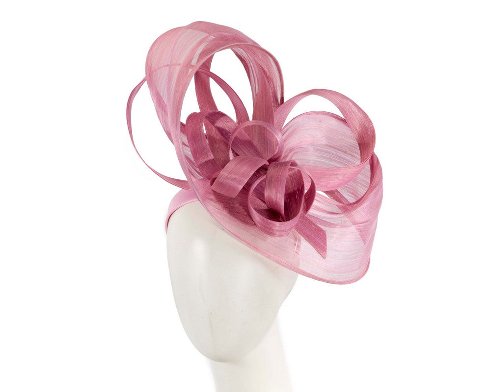 Large Dusty Pink fascinator by Fillies Collection-0