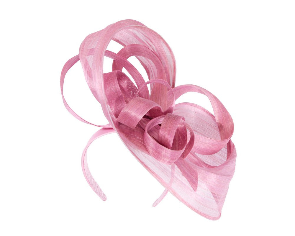 Large Dusty Pink fascinator by Fillies Collection-1