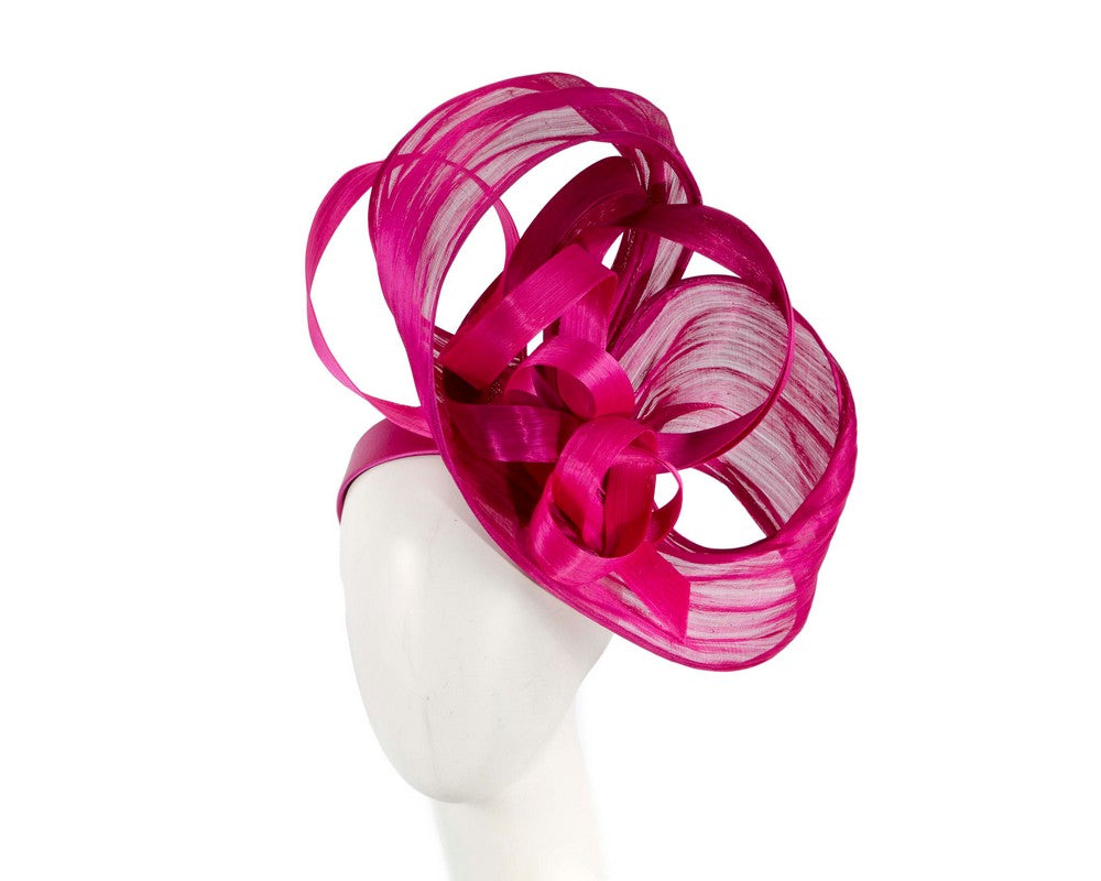 Large Fuchsia fascinator by Fillies Collection-0