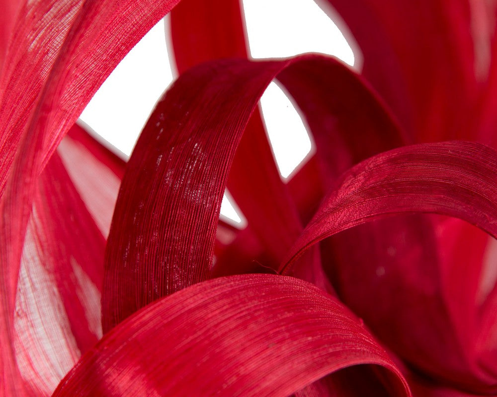 Large Red fascinator by Fillies Collection-4