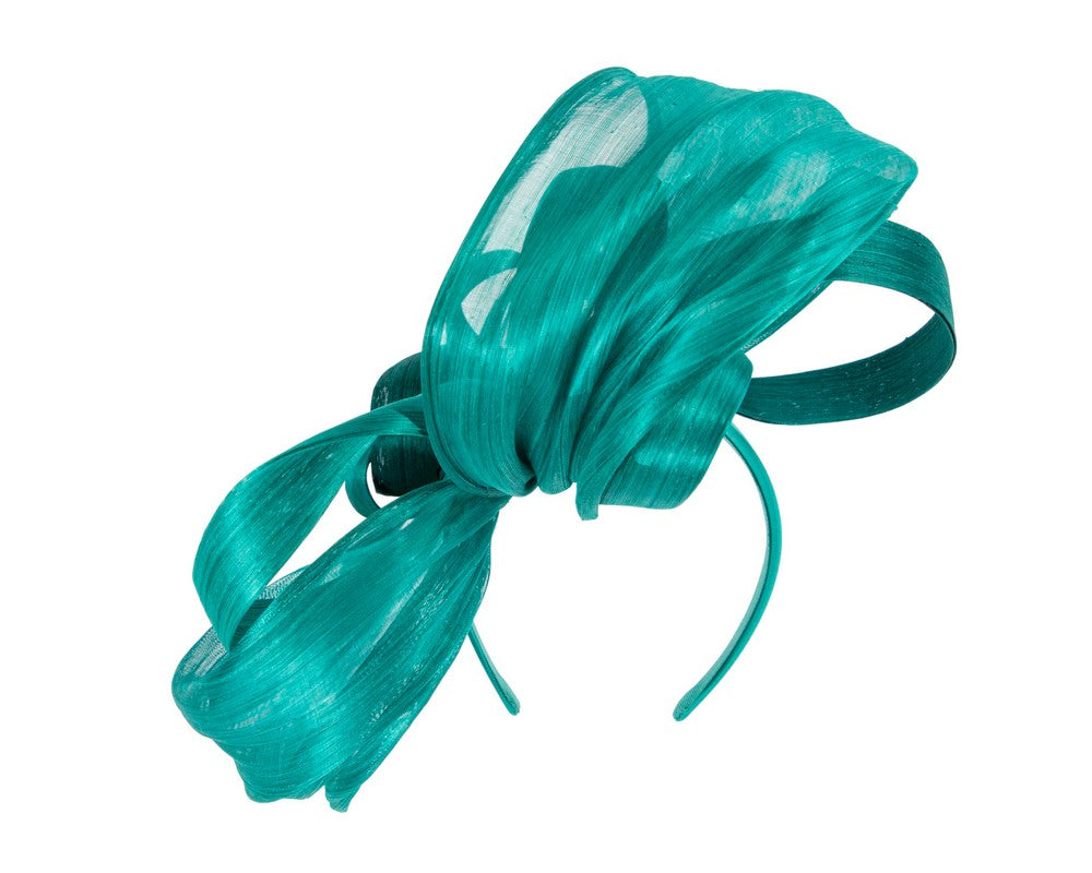 Large Teal fascinator by Fillies Collection-5
