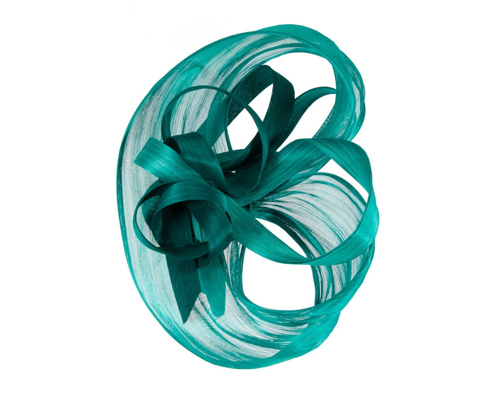 Large Teal fascinator by Fillies Collection-3