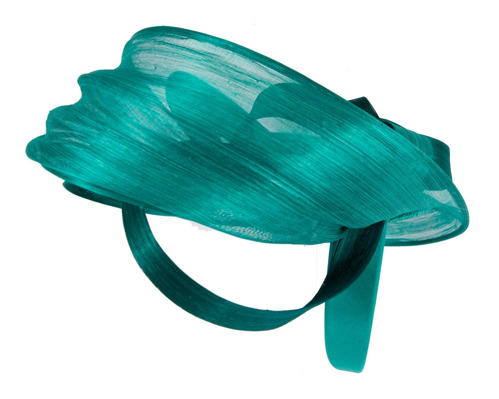 Large Teal fascinator by Fillies Collection-2