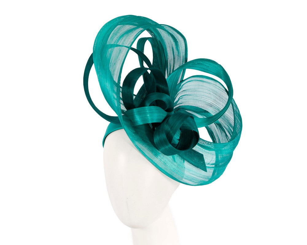 Large Teal fascinator by Fillies Collection-0