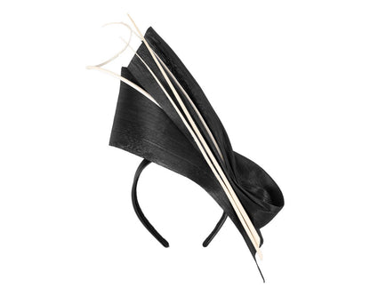 Edgy black & white fascinator by Fillies Collection-1