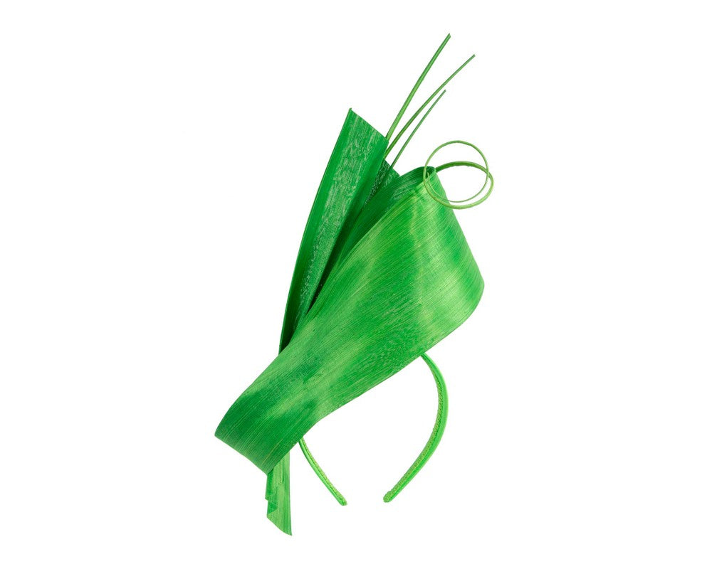 Edgy lime green fascinator by Fillies Collection-5
