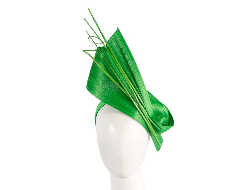 Edgy lime green fascinator by Fillies Collection-0