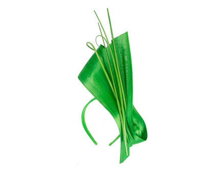 Edgy lime green fascinator by Fillies Collection-1