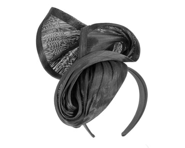 Black designers racing fascinator by Fillies Collection S280