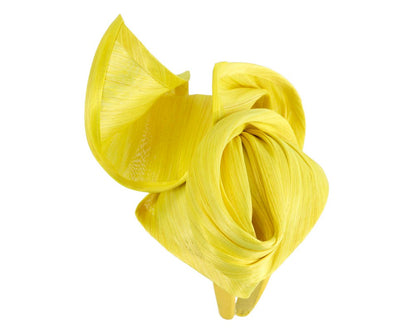 Fluro yellow designers racing fascinator by Fillies Collection