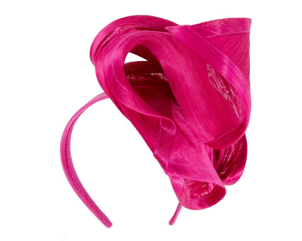 Fuchsia designers racing fascinator by Fillies Collection