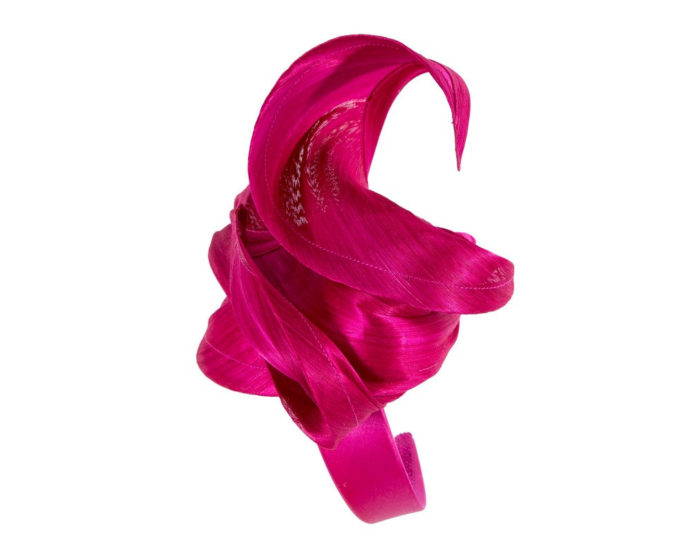 Fuchsia designers racing fascinator by Fillies Collection