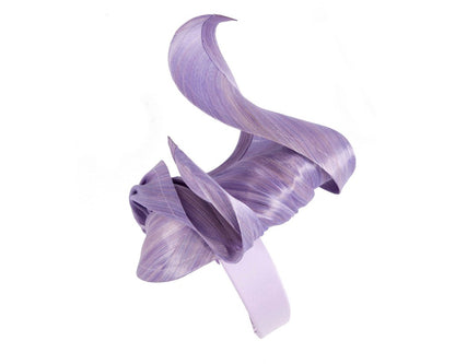 Lilac designers racing fascinator by Fillies Collection-2