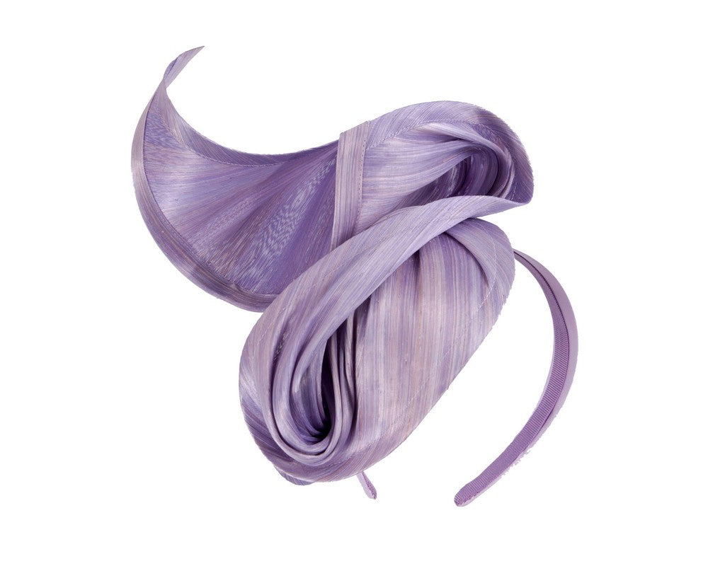 Lilac designers racing fascinator by Fillies Collection-1