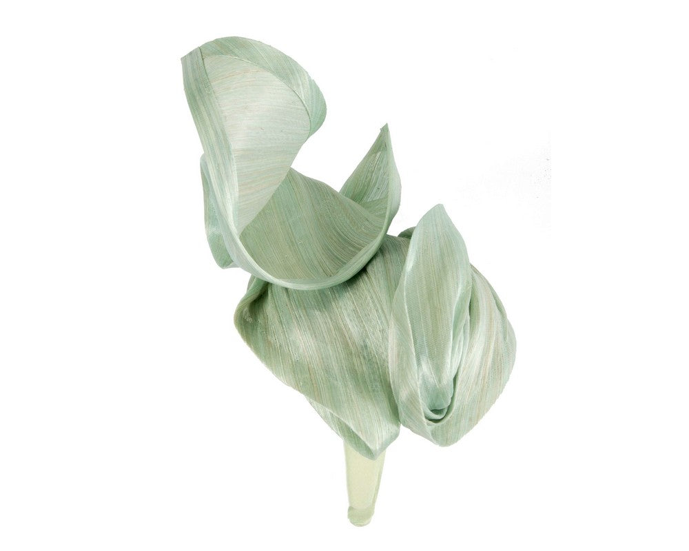 Mint green designers racing fascinator by Fillies Collection-2