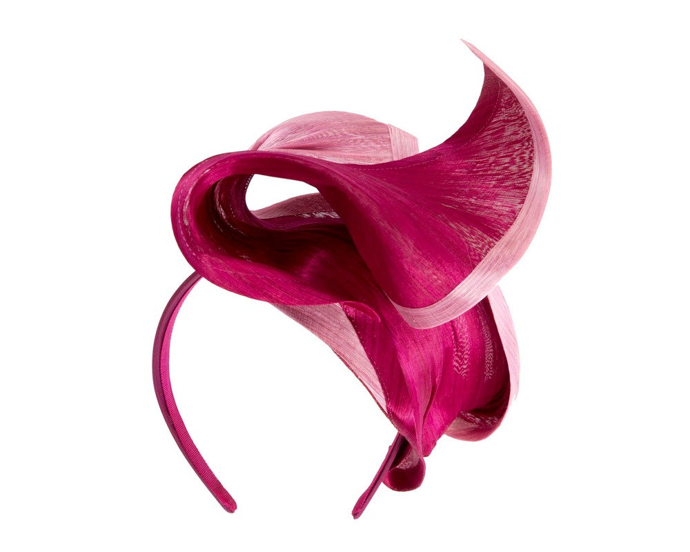 Pink & Wine designers racing fascinator-5