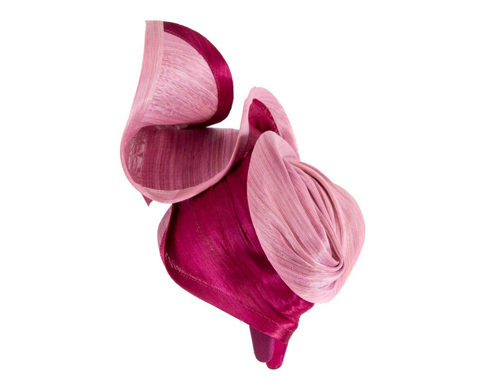 Pink & Wine designers racing fascinator-3