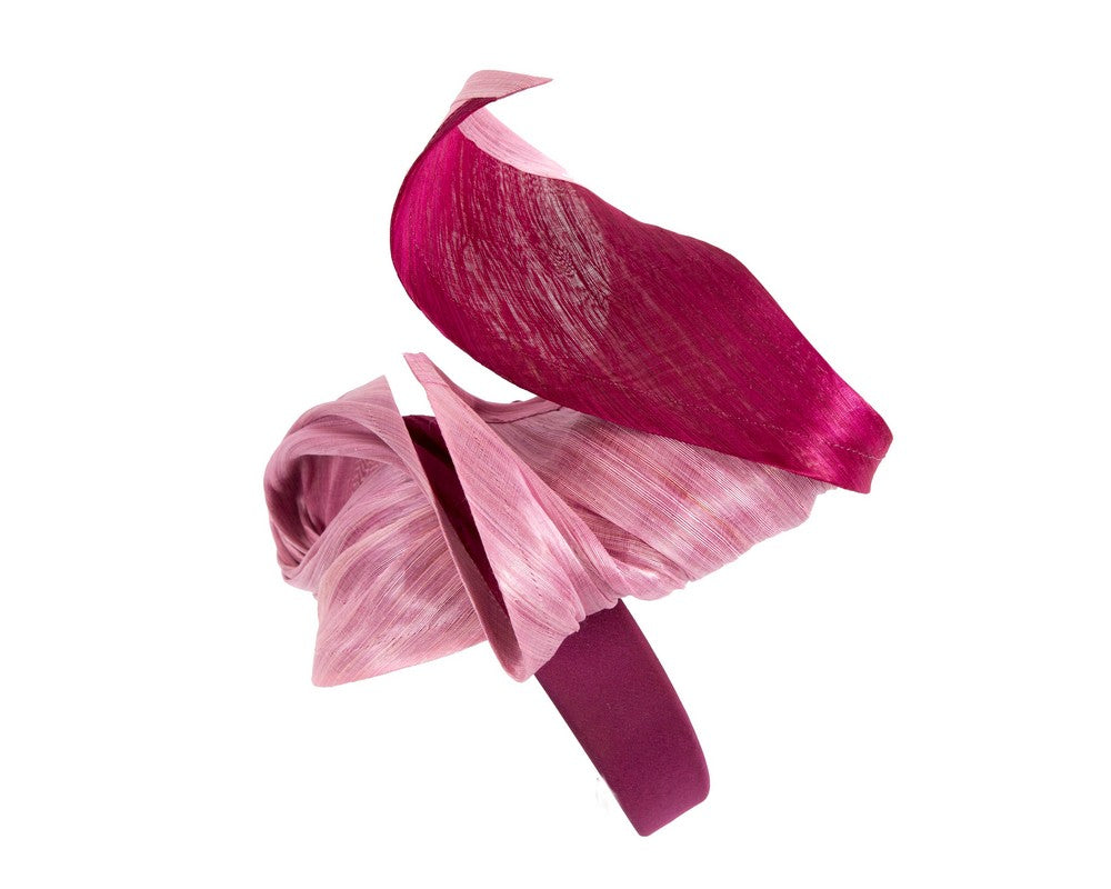 Pink & Wine designers racing fascinator-2
