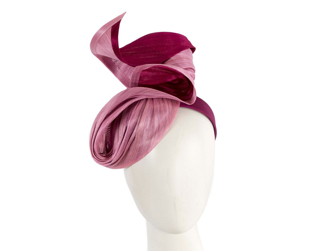 Pink & Wine designers racing fascinator-0