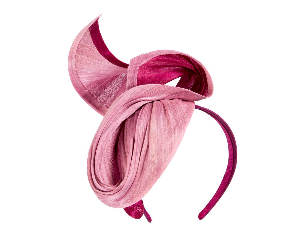 Pink & Wine designers racing fascinator-1