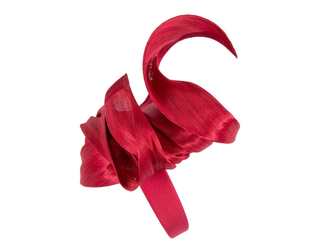 Red designers racing fascinator by Fillies Collection-2