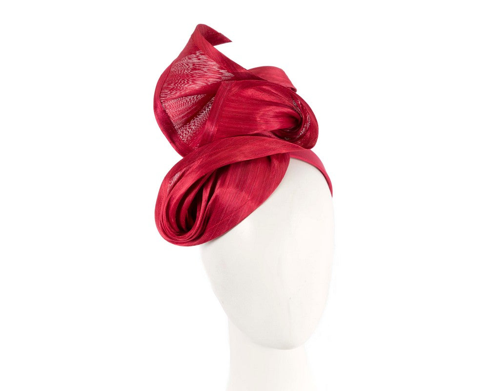 Red designers racing fascinator by Fillies Collection-0