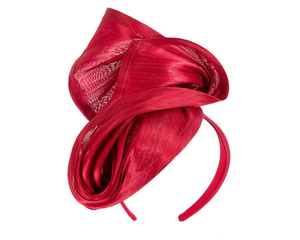 Red designers racing fascinator by Fillies Collection-1