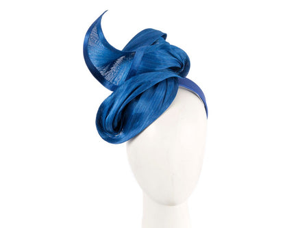 Royal blue designers racing fascinator by Fillies Collection-0