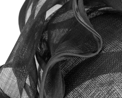 Black pillbox with wave by Fillies Collection